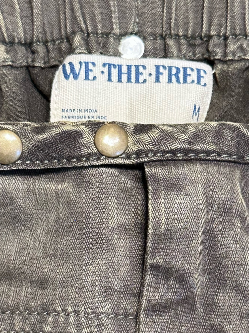 Free People We The Free Can't Compare Slouch Pants Medium Olive Army Green - Picture 5 of 9